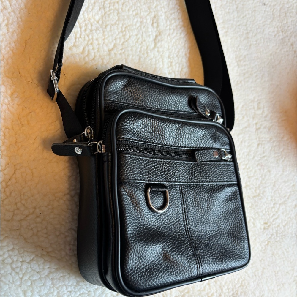 Black Camera Crossbody Bag